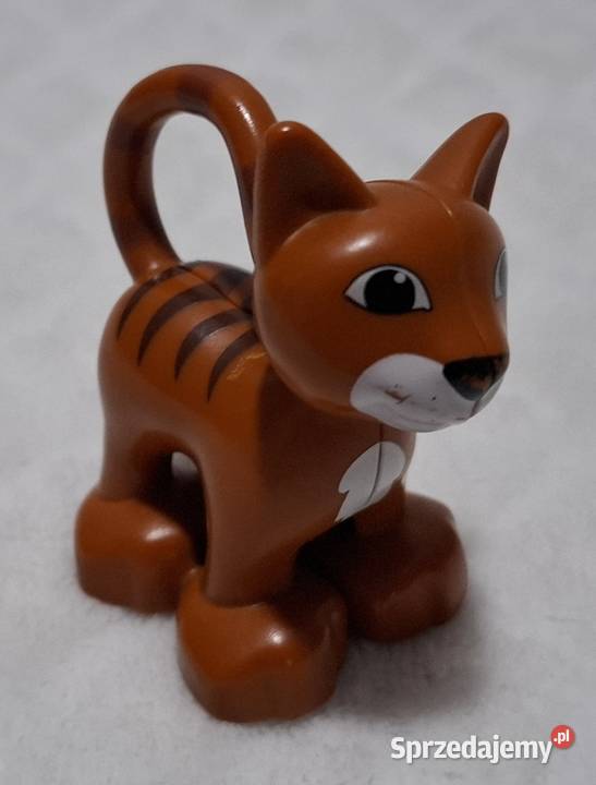Figurka brązowy kot kotek 46 Lego 323J1 Zabawka Czeladź