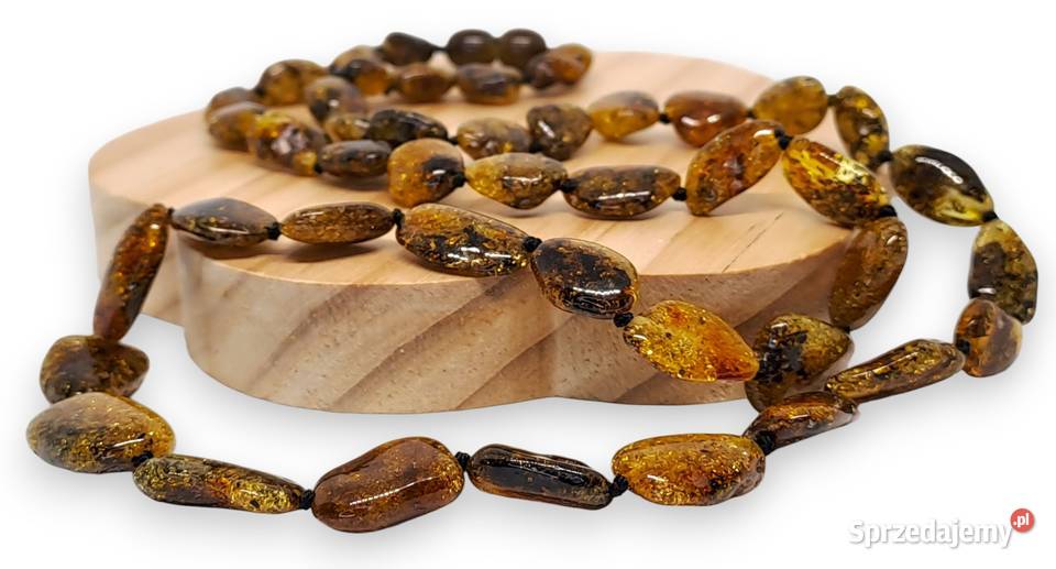 Korale BURSZTYN bałtycki bryłki cytrynowe z Warszawa