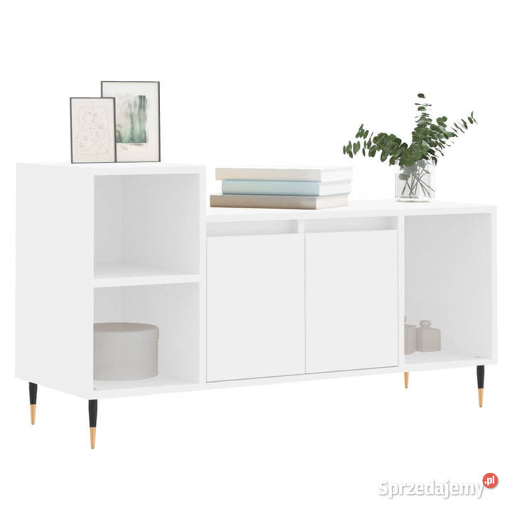 Szafka pod TV biała 100x35x55 materiał Warszawa