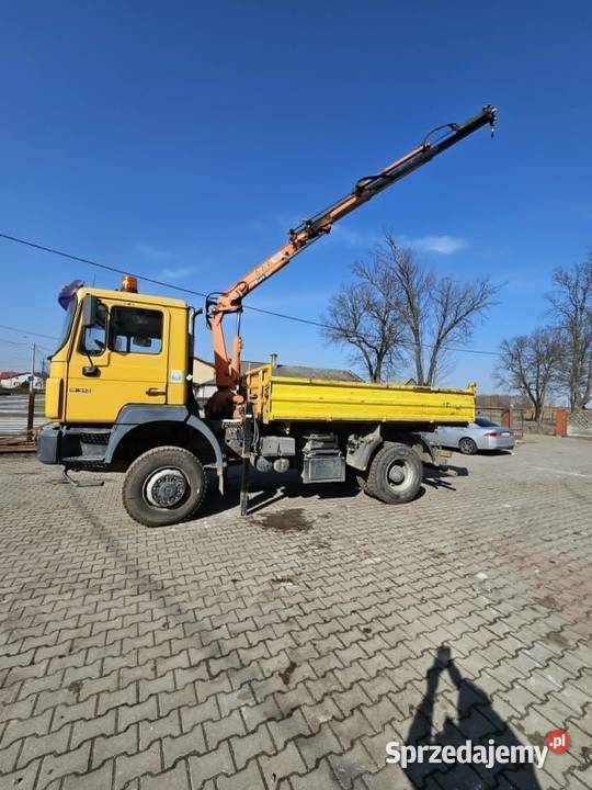 MAN 19.343 Wywrotka 4x4 z HDS – Ważne UDT, Faktura VAT 23%