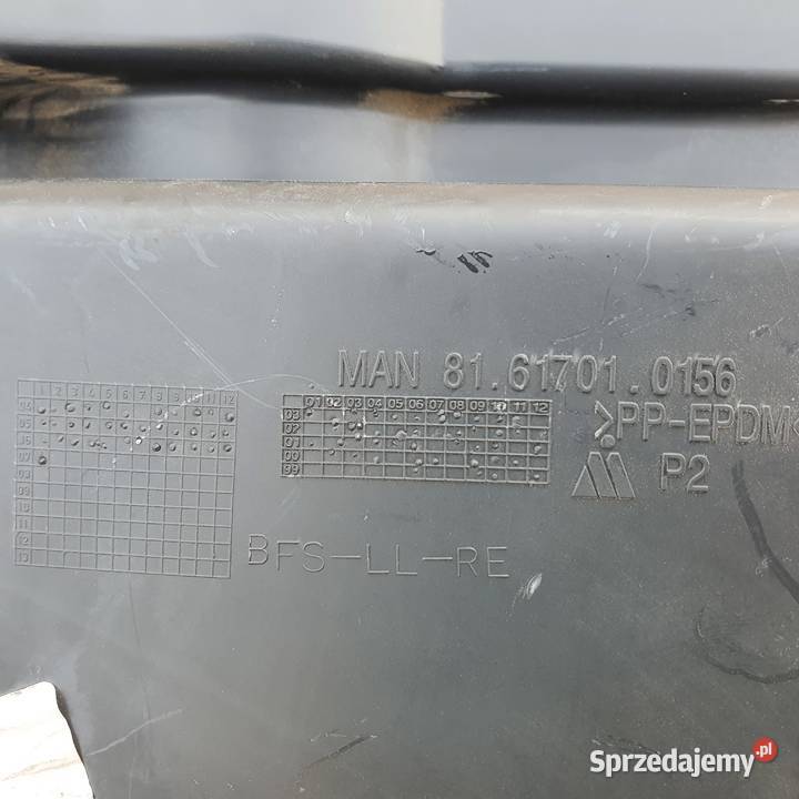 MAN TGA TGL TGM ZAKOŃCZENIE DESKI 81617010156 deski rozdzielcze, konsole Bieleń