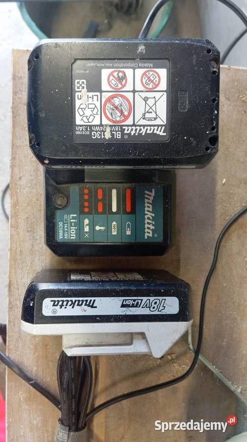 Dwa akumulatory Makita BL1813G 18V 13 Ah