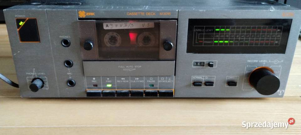Magnetofon deck vintage PRL ZRK M3016 sprawny Warszawa