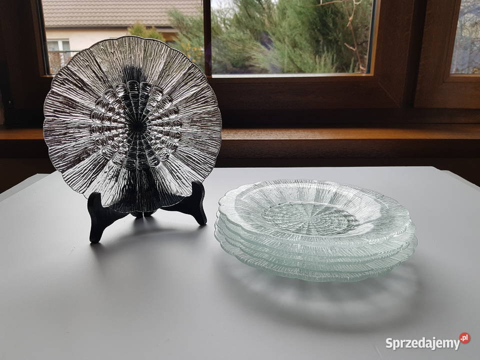 Talerzyki Cora ok19 Ząbkowice szkło PRL Dąbrowa Górnicza