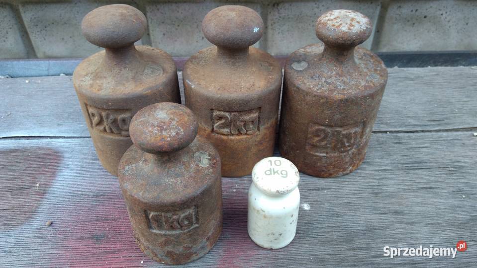 PRL antyk stare odważniki Sieradz