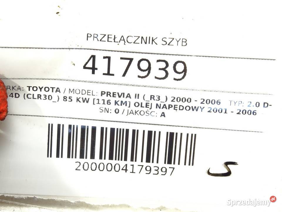 PRZEŁĄCZNIK SZYB TOYOTA PREVIA II 8404028031