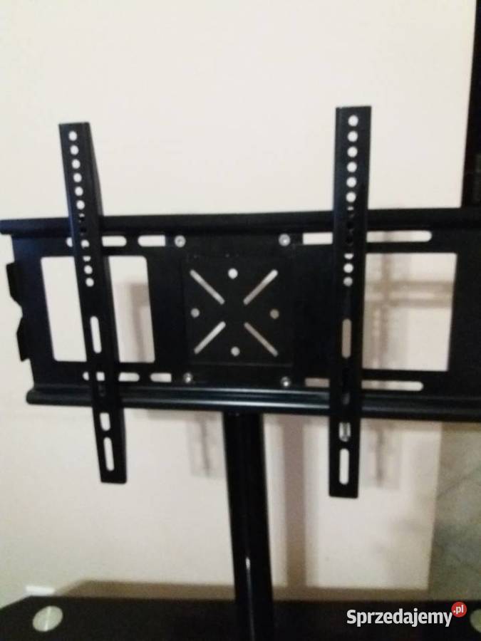 Stolikszafka z czarnego szkła pod TV DVD 120cm Pozostałe Wleń