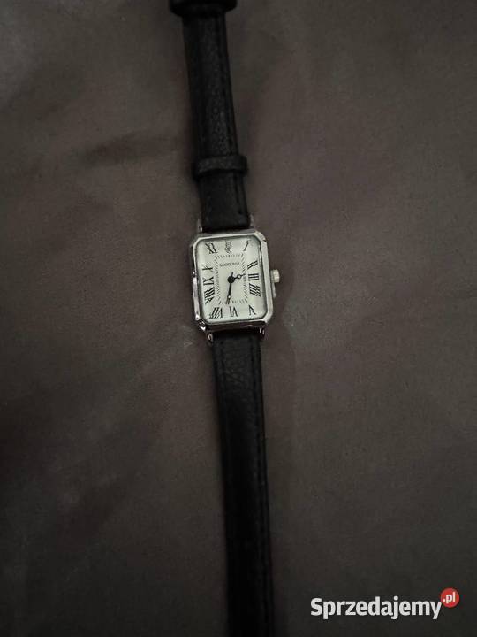 Retro Rectangular Black Watch Zegarek Old Money Włocławek sprzedam