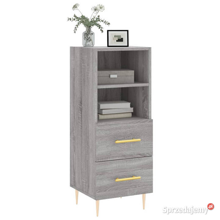 Szafka szary dąb sonoma 345x34x90 materiał