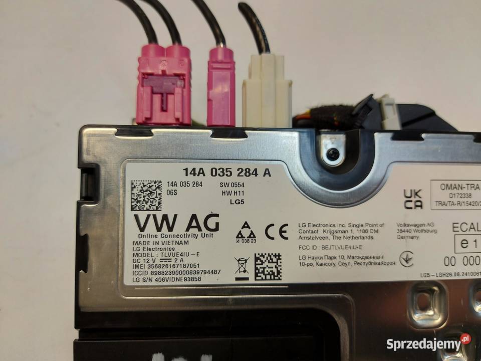 VW ID4 11A 2024r SUV 5D MODUŁ STEROWNIK ONLINE Komputery