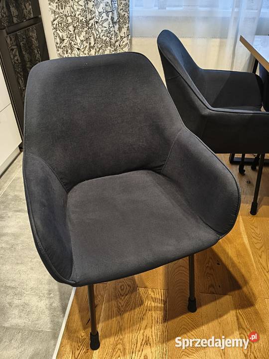 4 granatowe krzesła do salonujadalni sprzedam