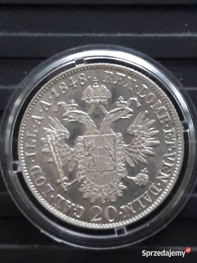 20 Krajcarów Ferdynand I 1848 r około mennicze