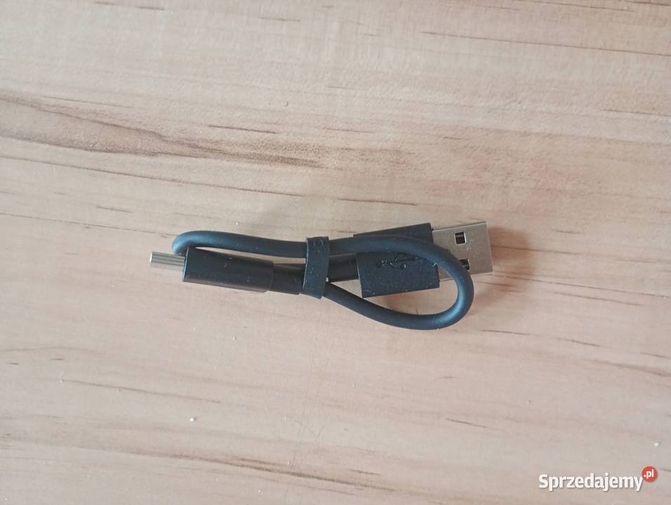kabel przewód USB A USB C krótki czarny nowy sprzedam