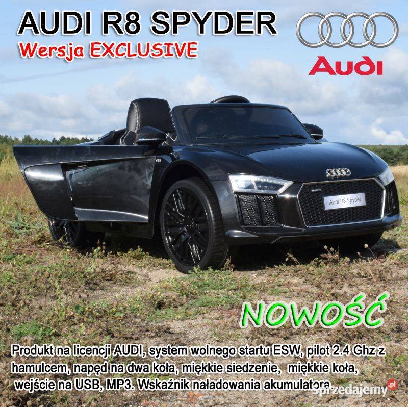 BAWIBUS Auto samochód na akumulator Duże AUDI R8 Dla Dziecka Myszków sprzedam