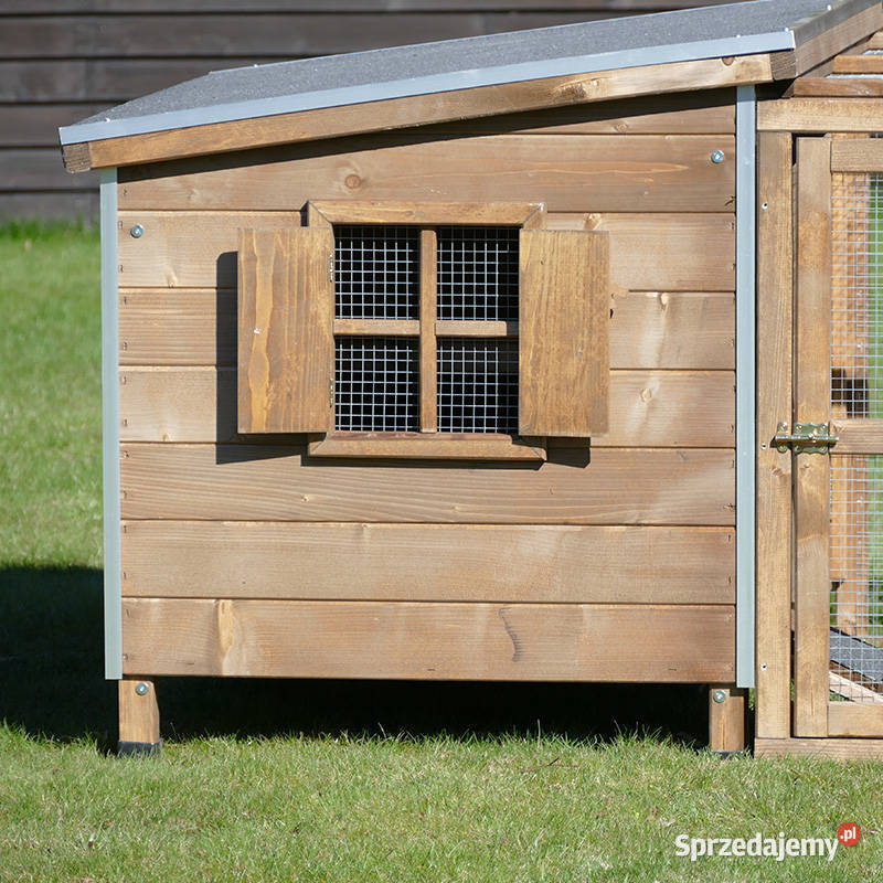 Kurnik Rocky III z podwójnym parkiem okno Trzemeśnia
