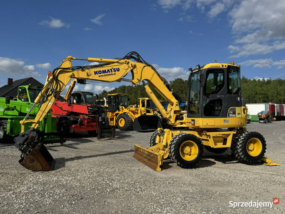 kołowa Komatsu PW 98 MR 8 Pług Podpory 10ton świętokrzyskie Widełki sprzedam