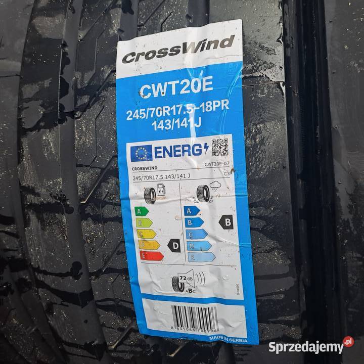Opona nowa CrossWind CWT20E 24570R175 18PR 17.5cale Gdańsk sprzedam