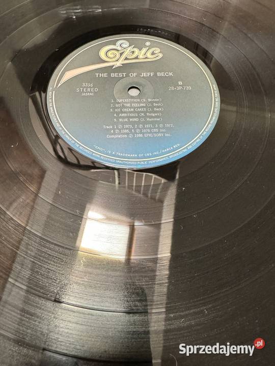 Jeff Beck The Best Of Jeff Beck EXM Japan Obi LP Rumia sprzedam