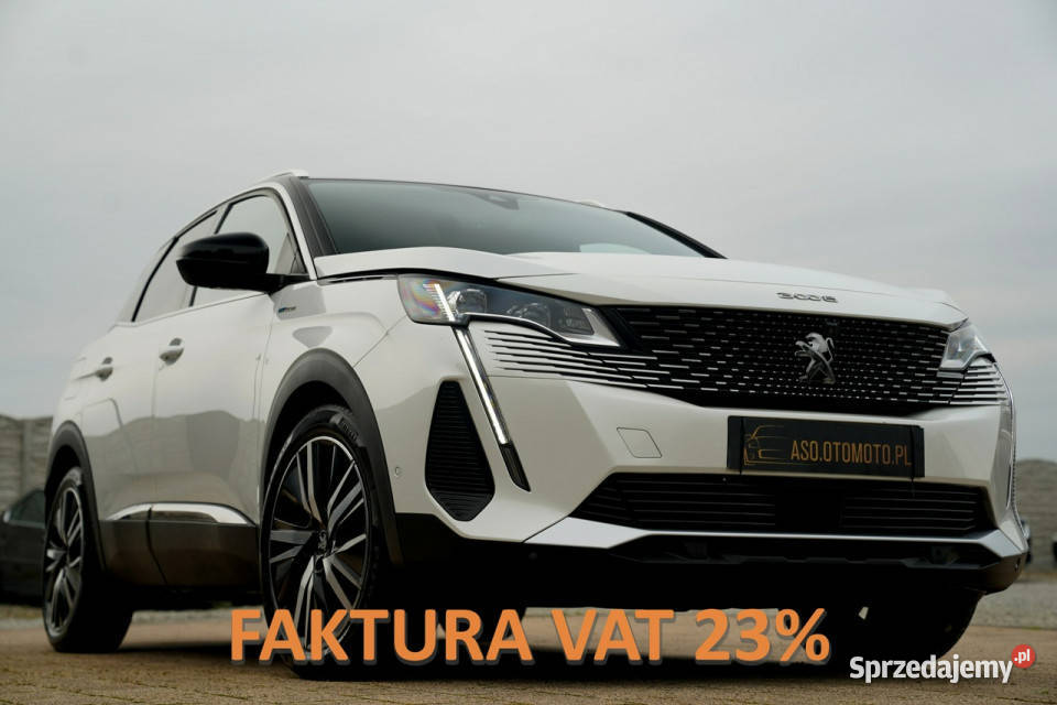 Peugeot 3008 GT ful led skóra masaze ACC kamery biały opolskie Otmuchów