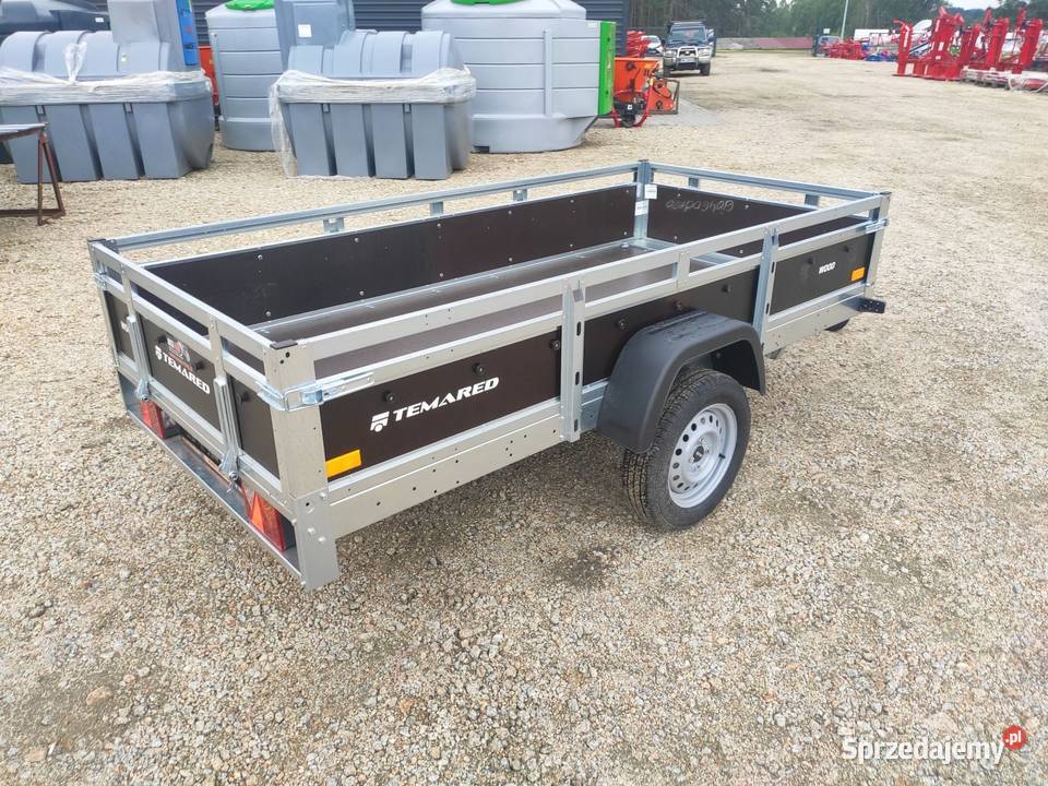Przyczepka Tema WOOD 2612R KIPP stalowe wysokie 526kg Sosnowiec