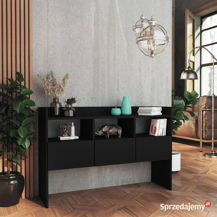 Szafka czarna 105x30x70 materiał drewnopochodny