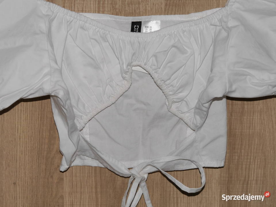 HM świetna bluzka dekolt wiązanie nowa 34 XS Wrocław