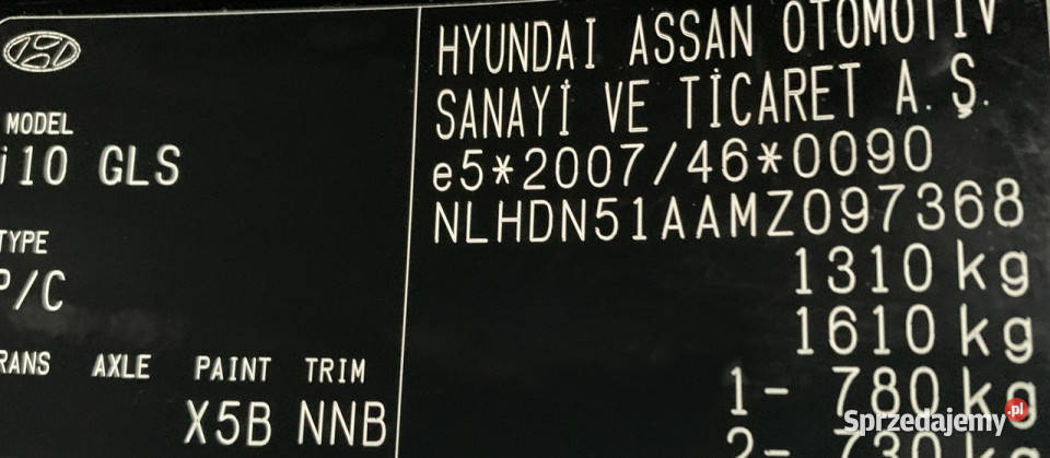 Hyundai i10 Benzyna Zarejestrowany Ubezpieczony Elbląg sprzedam