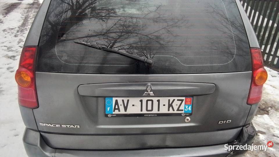 Klapa tyl Mitsubishi Space star 9805 kolor U63 osobowe Łódź