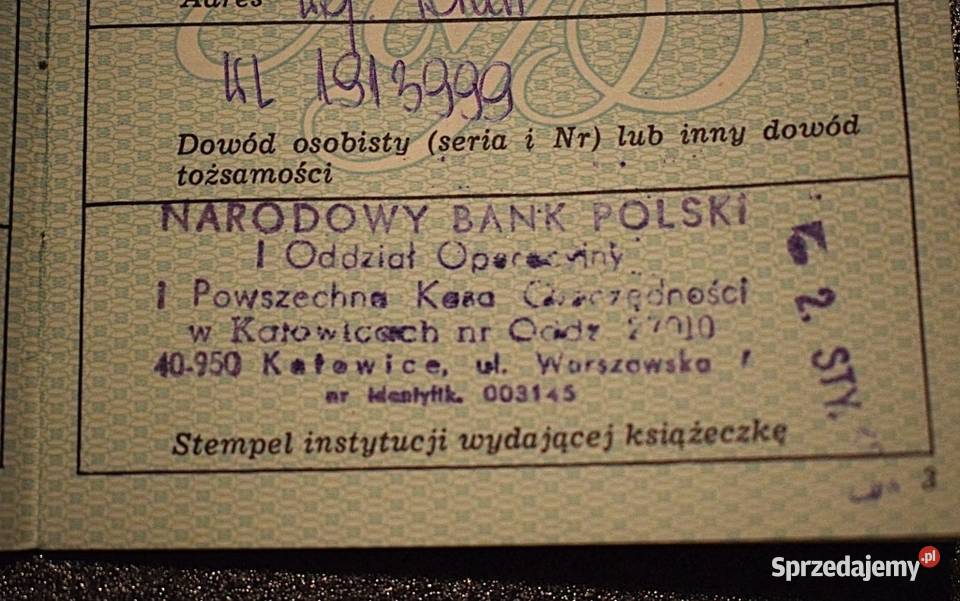 Książeczka Walutowa z lat 80 tych Chełmno