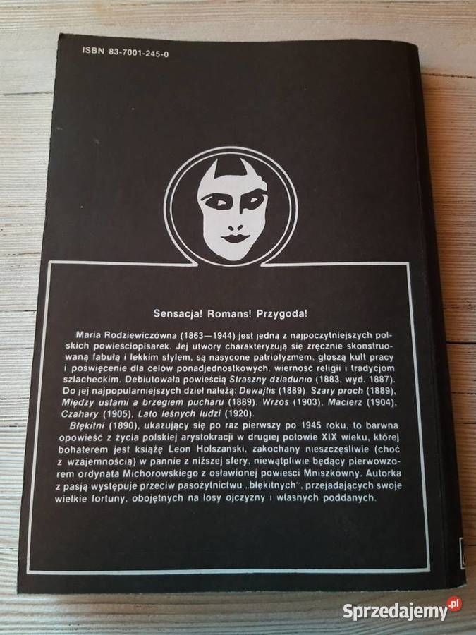 Błękitni Maria Rodziewiczówna ALFA 1989 Bielsko-Biała