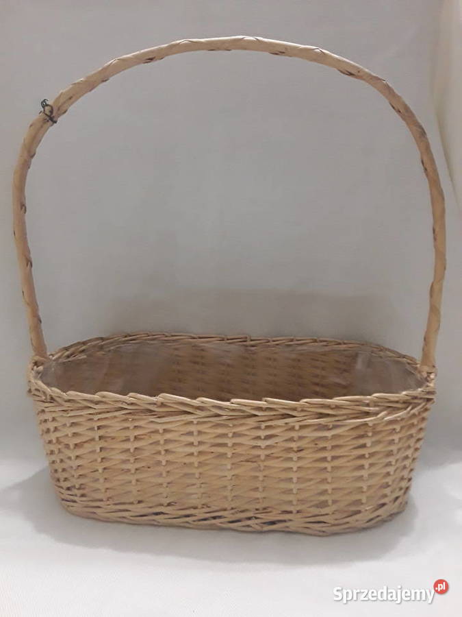 KOSZYK STOJACY OZDOBNY wiklina osłonka na kwiaty Zamość
