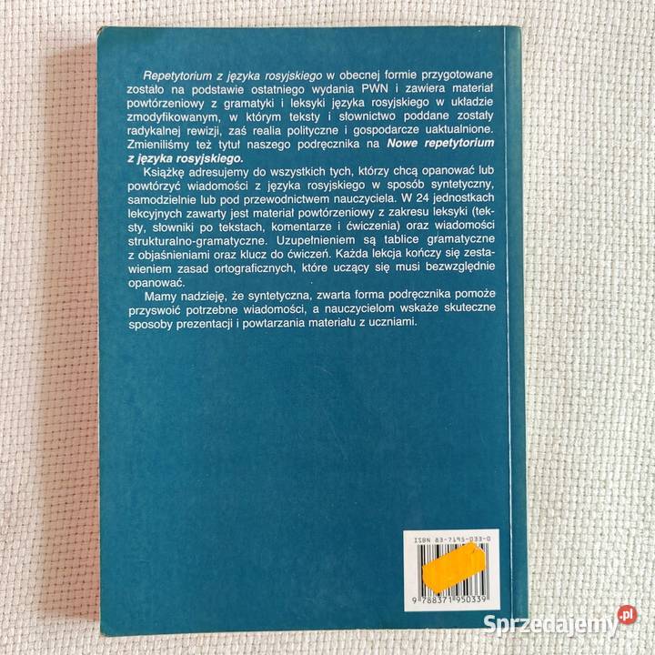 Nowe repetytorium z języka rosyjskiego sprzedam