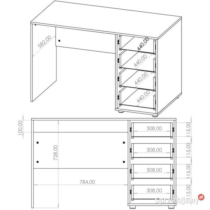 Nowe biurka 120x60x75 Darmowa dostawa 4kolory Wieruszów