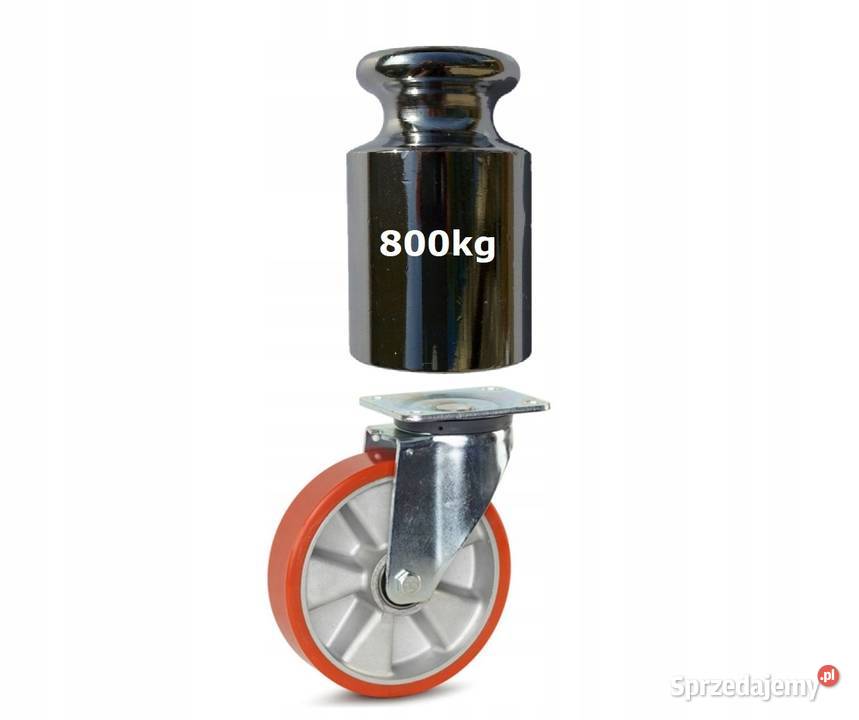 Koło Skrętne Kółko Poliuretan 200mm 800 Kozienice