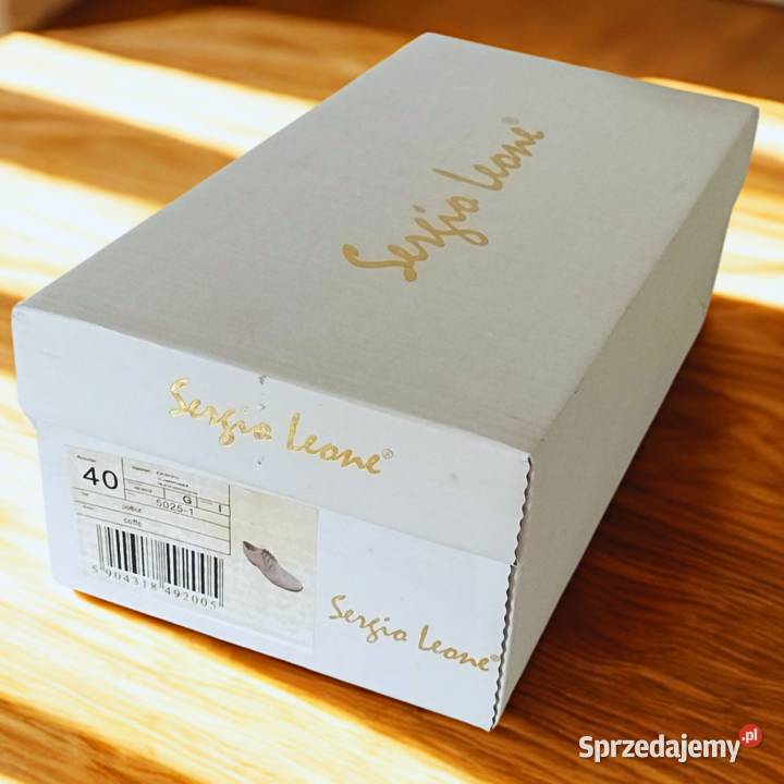 Kawowe półbuty damskie Sergio Leone 50251 skóra ekologiczna Bydgoszcz