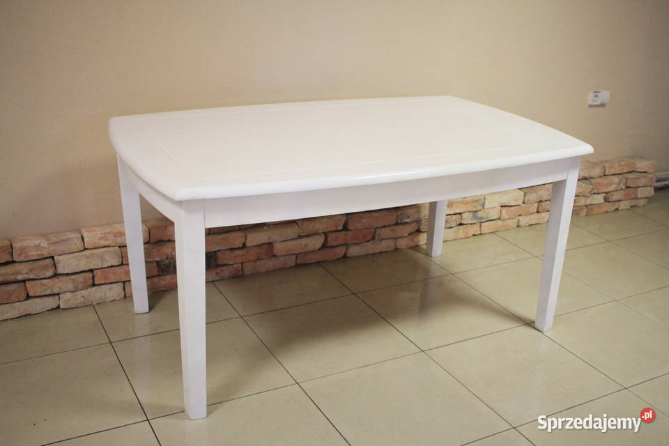 Komplet stołów dwie sztuki piękny biały kolor Pszczyna