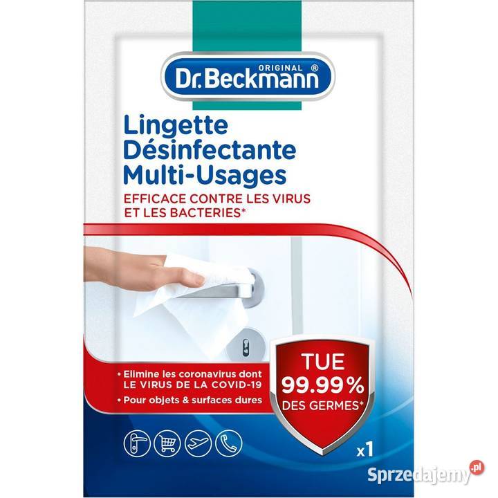 DR BECKMANN Uniwersalne chusteczki dezynfekujące Zamość