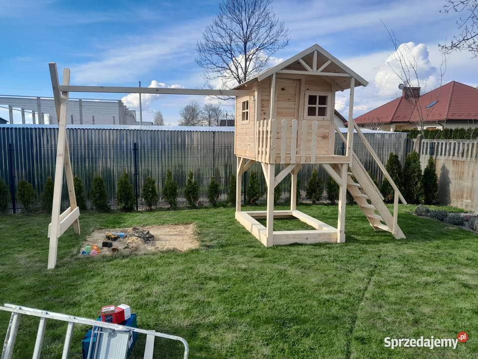 Domek drewniany plac zabaw dzieci Dębica