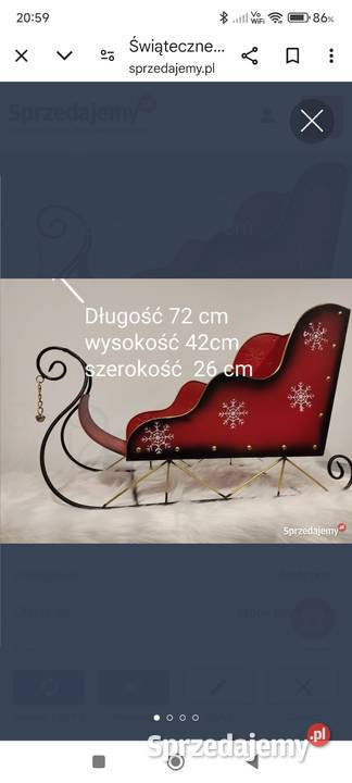 Sanki metalowe czerwone Pozostałe Dębica