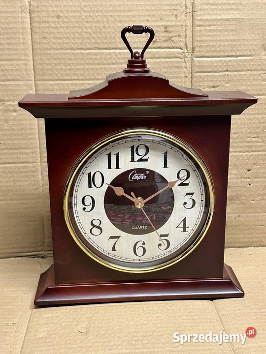 Zegar kominkowy duży brązowy Kraków