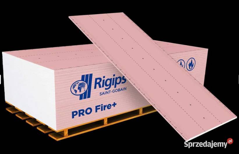 Płyta gipsowa Rigips PRO Fire GKF ogień różowa podkarpackie Tyczyn