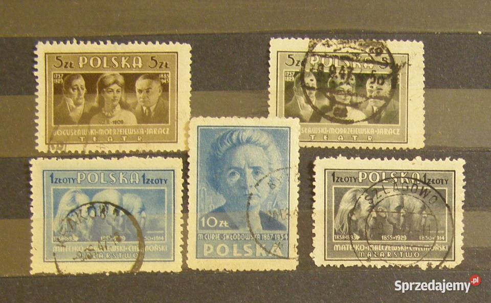 Znaczki pocztowe Polska zestaw 17 łódzkie Łódź
