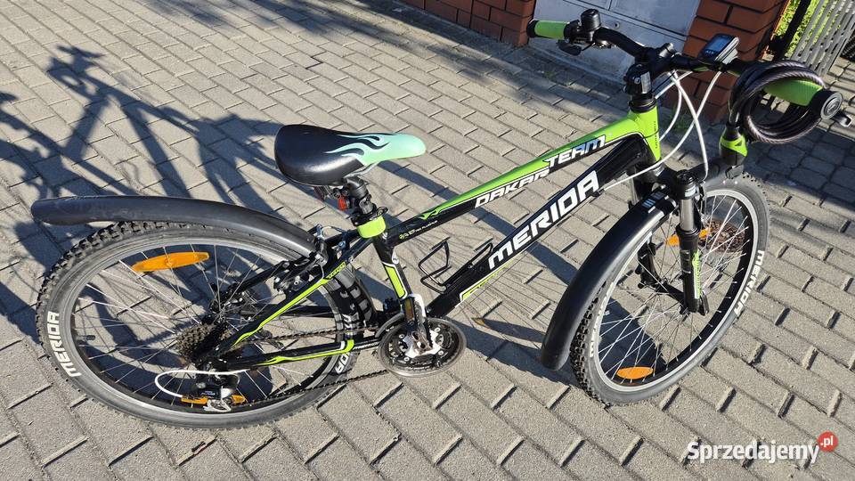 Dobrze wyposażony rower Merida Dakar Team koła Warszawa