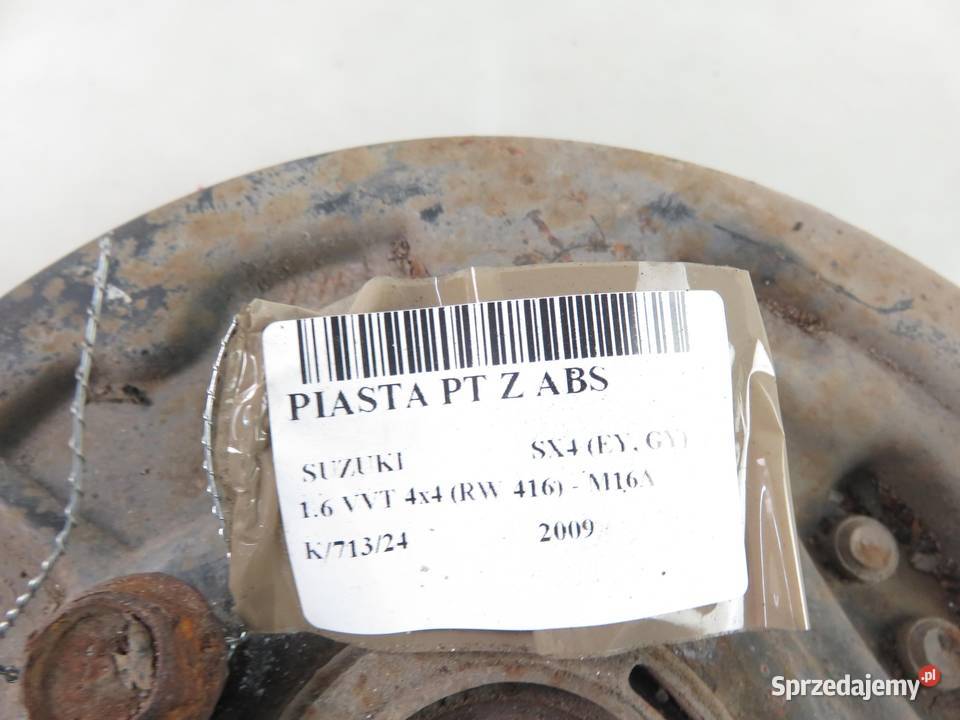 PIASTA TYLNA PRAWA SUZUKI SX4 16 VVT Piasty i łożyska kół