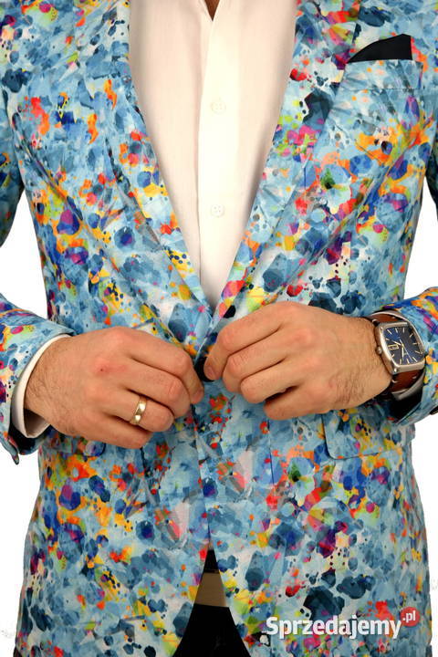 GIOVANNI PERA Marynarka Męska D622 Kolorowa Rozmiar 3XL Ostrów Wielkopolski sprzedam