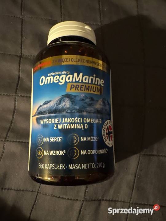 OmegaMarine Premium Nowa Formuła 360 kaps Omega3 Łeba