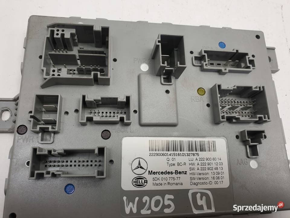 Mercedes A205 W205 22 CDI MODUŁ BSI STEROWNIK lubelskie Rudka