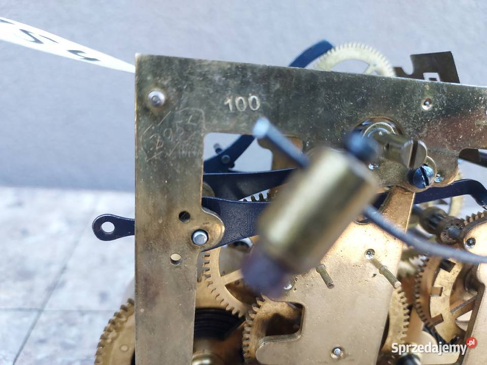 754 Mechanizm starego zegara ściennego Junghans Tczew