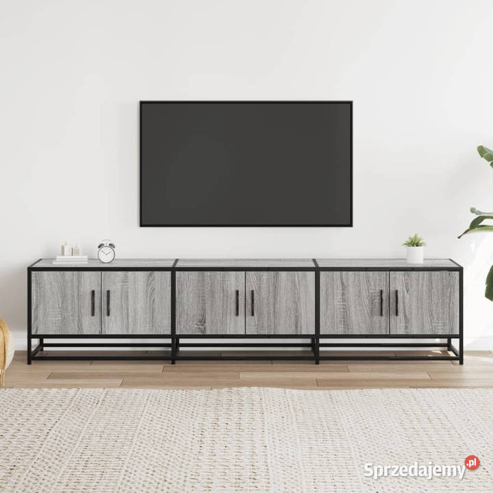 Szafka pod telewizor szary dąb sonoma 180x35x41 Warszawa