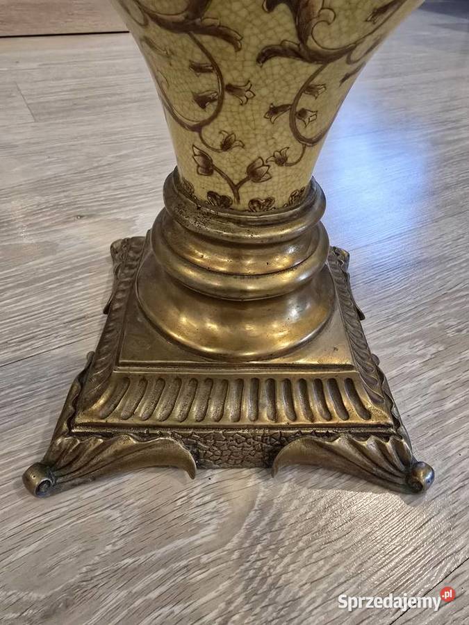 Dwie stare amfory porcelanowomosiężne śląskie Chełm Śląski sprzedam
